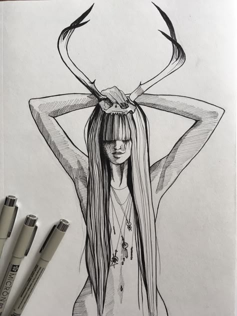 @lhuthientinuviel sketch drawing witch tattoo dark art micron pens Dark Feminine Art Sketch, Dark Sketch Ideas, Creepy Sketches Darkness, Dark Magic Tattoo, Witch Woman Drawing, Creepy Woman Drawing, Dark Witch Drawing, Demon Sketch Dark, Dark Sketch Feelings