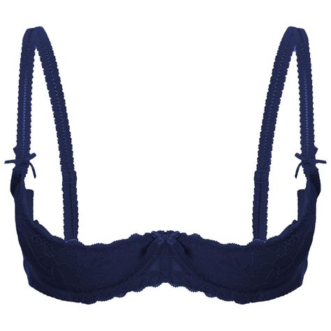 PRICES MAY VARY. Women Lace Bra 1/2 Cup Push Up Underwire Lace Bra Lingerie Adjustable Strap Sponge Padded Brassiere Underwear Made of high quality material, soft, provide a breathable and comfortable wearing experience 1/2 cup lace bra, designed with thin pads and underwire, provide a great support, highlight your chest shape Adjustable shoulder strap and hook-and-eye closure for easy to adjust the size according your body A perfect gift choice for your girlfriend, wife, or friends on birthday, Valentine's Day, bridal party, etc Set Include: 1x Bra
 Condition: New with tag
 Material: 80% Polyester, 10% Cotton, 10% Spandex
 Tag No.---|---Recommended Size---|-------Bust---
 ---S------|-----------S----------|-----26"/66cm-
 ---M------|-----------M----------|-----28"/71cm-
 ---L------|------- Padded Bralette, Lounge Lingerie, Shelf Bra, Underwire Bra, Women Lace, Lace Bra, Sheer Lace, Bra Tops, Push Up