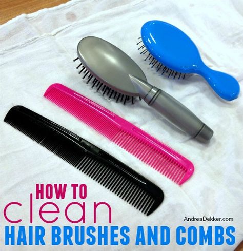 how to clean hair brushes and combs How To Clean Combs, Cleaning Hair Brushes, Clean Makeup Brushes, Clean Hairbrush, Cleaning Tips Tricks, Cleaning Tricks, How To Clean Makeup Brushes, Hair Brushes, Unwanted Hair Removal