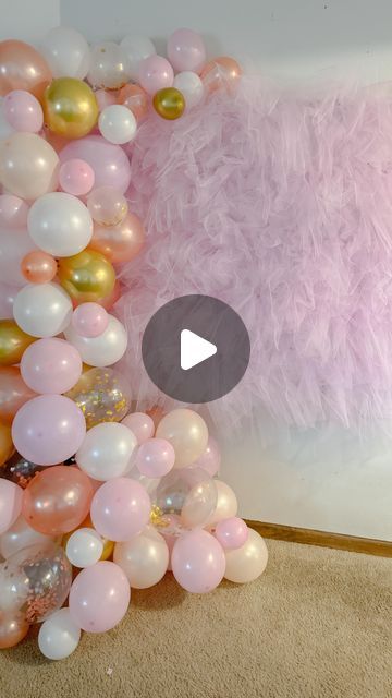 Lucy Gravina | DIY Home and Lifestyle on Instagram: "DIY tutu backdrop for my daughters 2nd birthday 🥳 

Not gonna lie, it took me longer to make than I wanted it too 🤷‍♀️😄 but it turned out AMAZING!!!! The balloons compliment it so so well! 
What do you think?" Fabric Backdrop Ideas, How To Make Backdrop, Diy Tutu, Instagram Diy, Fabric Backdrop, My Daughters, The Balloon, 2nd Birthday, To My Daughter