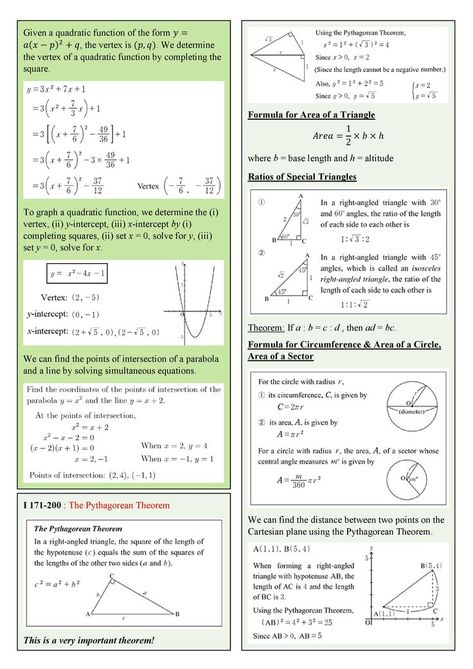 Level I Note Summary Part 3 Sin Cos, Area Formula, Kumon Math, Animal Infographic, A Levels, Sin Cos Tan, Quadratic Functions, Materi Bahasa Jepang, Negative Numbers