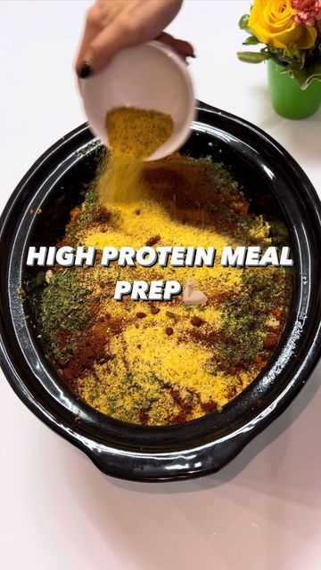 High Protein Meal Prep Crockpot, Moderate Carb Meals, Carrie June Meal Prep, Carriejune Anne Bowlby, Macro Meal Prep For The Week, Crockpot High Protein Meals, High Protein Low Fat Meal Prep, High Protein Low Carb Recipes Meal Prep, Meal Prep High Protein Low Carb