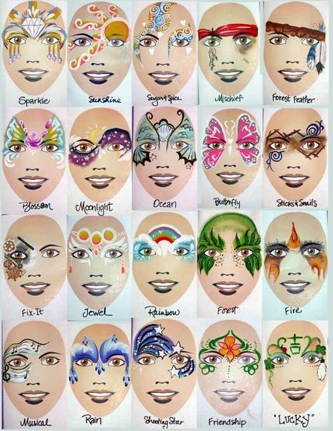 Beth Costa || fairy faces. Have the neon run coming up so might try to do with glow-in-the-dark body paint. Pintura Facial Neon, Girl Face Painting, Face Painting Tutorials, Face Painting Easy, Kids Face Paint, Face Painting Designs, How To Apply Mascara, Beginner Painting, Fantasy Makeup