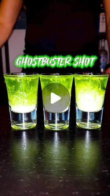 Henrik Liverød on Instagram: "Easy & Tasty Halloween Recipe 🤤 The Ghostbuster Shot 👻

Always Drink Responsibly!

Ingredients:
Ice Cubes
Melon Liqueur (e.g., Midori)
Peach Liqueur (e.g., Peachtree)
Cream

#halloweendrinks #halloweencocktails #halloweenshots #halloweendrink #halloweencocktail" Easy Halloween Shots, Test Tube Shots, Halloween Shots, Melon Liqueur, Halloween Dessert, Drink Responsibly, Halloween Recipe, Boozy Drinks, Halloween Cocktails