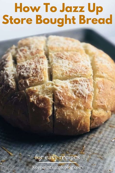 Store Bought Bread Ideas, Store Bought French Bread Ideas, Garlic Crostini, Bread Olive Oil, Grazing Food, Italian Bread Recipes, Baking Store, Bread To Make, Parmesan Bread