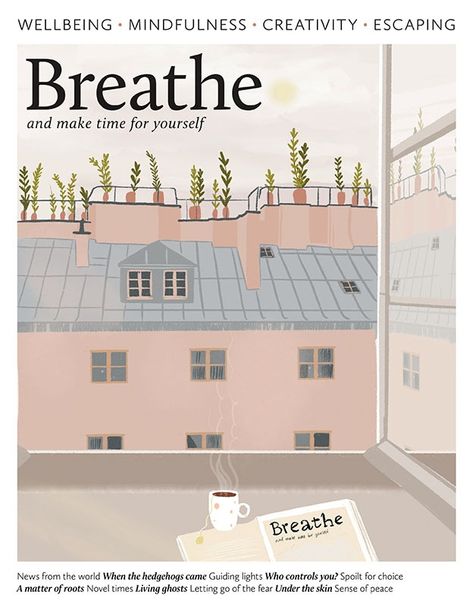 Breathe Magazine, Fire Phone, Close Family, Vintage Poster Design, Magazine Layout Design, Motivational Wallpaper, Magazine Illustration, Reading Apps, What Image