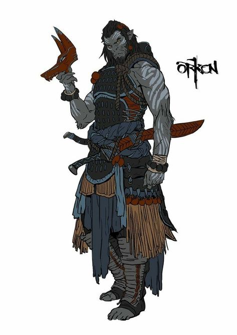 Half orc ranger Dark Souls 2, Cyberpunk 2020, Dead Space, Concept Art Character, Dungeons And Dragons Characters, Dnd Art, Fantasy Warrior, Arte Fantasy, Character Design Male