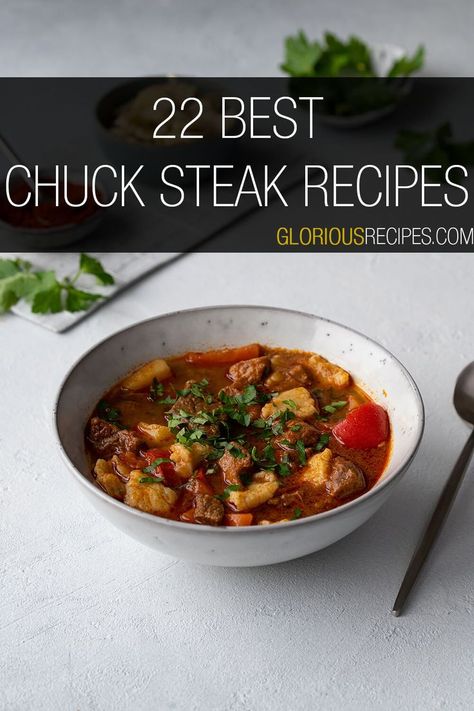 Chuck Steak Recipes Chuck Steak Slow Cooker, Chuck Tender Steak Recipes, Smoked Steaks, Blade Steak Recipes, Beef Chuck Steak Recipes, Boneless Recipes, Beef Chuck Recipes, Steak Slow Cooker, Chuck Steak Recipes