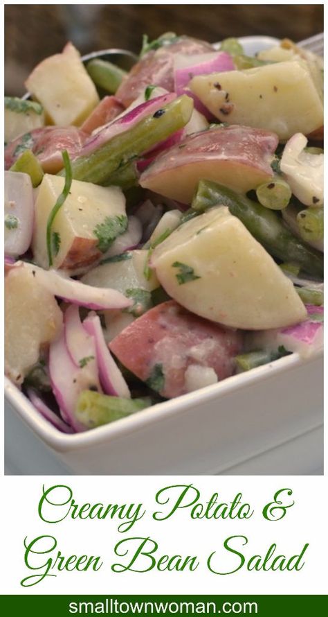 This beautiful Creamy Potato and Green Bean Salad combines red potatoes, green beans and red onions into a creamy taste bud experience. Salad Green Beans, Potato And Green Bean Salad, Potato Green Bean, Green Bean Potato Salad, Potato And Green Bean, Adorable Cupcakes, Potato Salad Mustard, Red Potato Salad, Potato Salad Recipe Easy