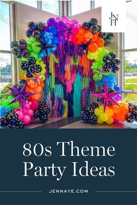 1987 Birthday Party, 70s And 80s Birthday Party, 1983 Themed Birthday Party, Best 40th Birthday Party Themes For Men, 80s Theme Anniversary Party, 80s Party Menu Ideas, 80s Theme Corporate Party, 1980s Party Centerpiece, 1983 Party Ideas