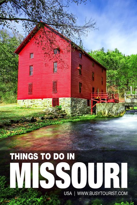 Wondering what to do in Missouri? This travel guide will show you the top attractions, best activities, places to visit & fun things to do in Missouri. Start planning your itinerary & bucket list now! #missouri #missouritravel #usatravel #usaroadtrip #travelusa #ustravel #ustraveldestinations #americatravel #travelamerica #usatrip #vacationusa Things To Do In Missouri, Travel Missouri, Waterfall Park, Joplin Missouri, St Louis Zoo, Scenic Road Trip, Midwest Travel, Us Travel Destinations, Vacation Usa