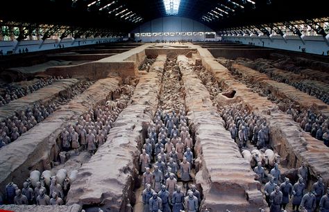 Picture of the terra-cotta warriors from the Mausoleum of the First Qin Emperor in China Xian China, Planets Images, Terracotta Warriors, Archaeological Discoveries, Tourist Sites, Ancient Chinese, Unesco World Heritage Site, Terra Cotta, Unesco World Heritage