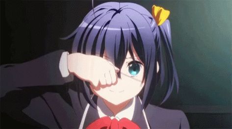 Rikka Takanashi Chuunibyou Demo Koi Ga Shitai GIF - RikkaTakanashi ChuunibyouDemoKoiGaShitai Eyepatch - Discover & Share GIFs Anime Eye Patch, Girl Middle Finger, Middle Finger Gif, Japanese Gif, Rikka Takanashi, Girl Pfps, Idol Worship, Youth Of Today, Female Protagonist