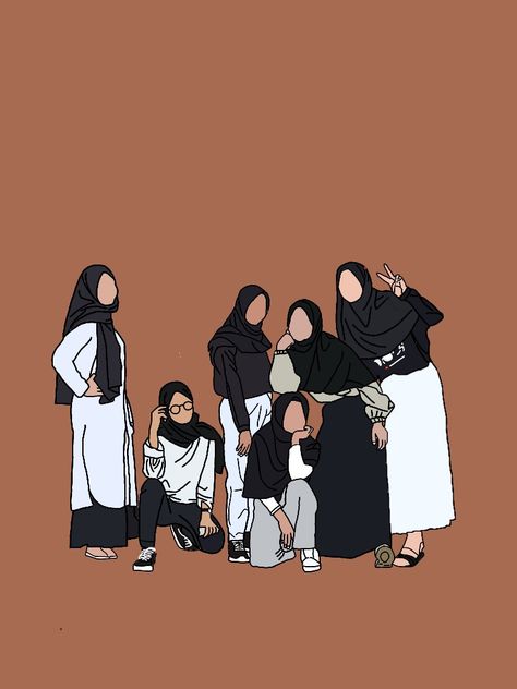 Cousins Group Dp For Whatsapp, Family Group Dp For Whatsapp, Girls Group Dp, Family Group Dp, Group Dp, Insta Frame, Cute Hijab Cartoon Wallpaper, Cartoons Group, Pictures For Friends