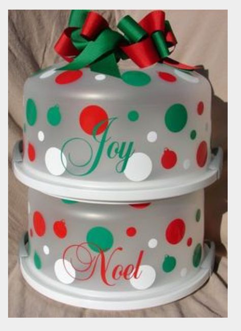 Sweet Treats Party, Cake Carriers, Dot Cakes, Cricut Cake, Cupcake Container, Pretty Cake, Cake Holder, Cake Carrier, Christmas Vinyl