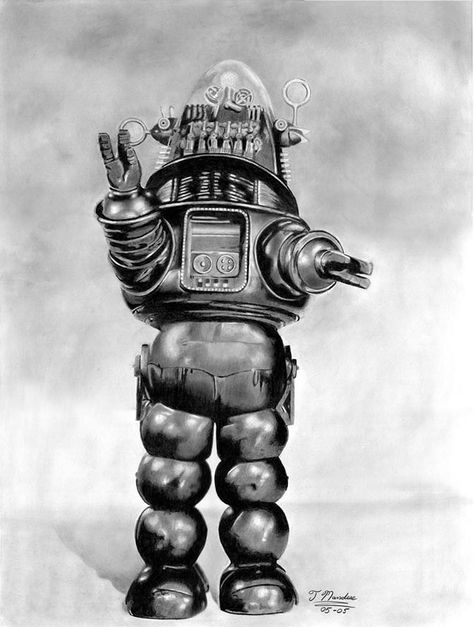 Vintage Robots 1 - my first gallery upload - hope it works! - Album on Imgur The Invisible Boy, Robot Tattoo, Computer History Museum, Robby The Robot, Anne Francis, Mork & Mindy, Vintage Robots, Forbidden Planet, Computer History