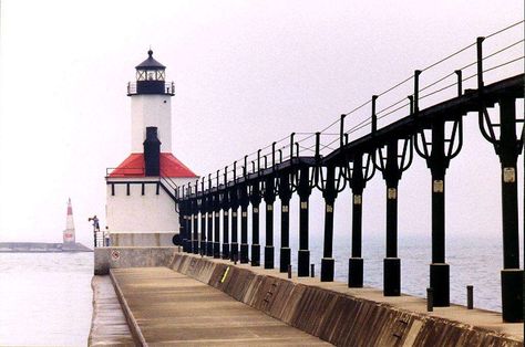 Lighthouses in Indiana Indiana Camping, Indiana Beach, Things To Do In Indiana, Indiana Love, Bucket List Places To Visit, Grand Falls, Travel Thoughts, European Road Trip, Abandoned Town