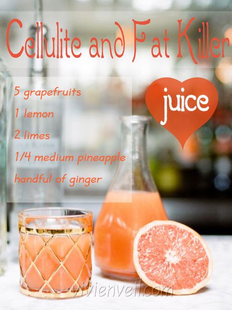 cellulite killer vivien veil Resep Diet, Smoothie Detox, Detox Drinks Recipes, Juicing For Health, Healthy Detox, Juice Cleanse, Detox Juice, Health Drink, Diet Keto