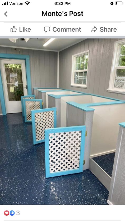 Dog Grooming Kennel Ideas, Doggie Daycare Ideas, Kennel Room, Shop Remodel, Dog Breeding Kennels, Dog Boarding Ideas, Dog Breeding Business, Dog Sanctuary, Hotel Pet