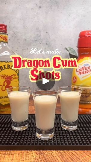 Fireball Cocktails, Shots Drinks, Fireball Drinks, Adult Snacks, Nestle Coffee Mate, Dragon C, Coffee Mate, Shot Recipes, Mixed Drinks Recipes