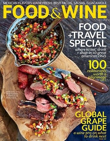 Food & Wine Magazine, May 2013 (searchable index of recipes) Food And Wine Magazine, 잡지 레이아웃, Mixed Grill, Drink Recipe Book, Wine Magazine, Guacamole Recipe, Food And Travel, Food Covers, An Ice Cream