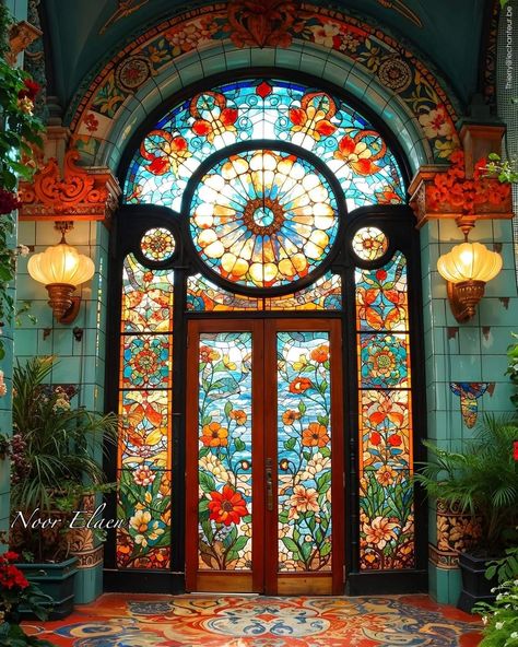 Leadlight Windows, Fake Window, Storybook Homes, زجاج ملون, Cardboard House, Cool Doors, Art Gallery Wallpaper, Stained Glass Designs, Window Art