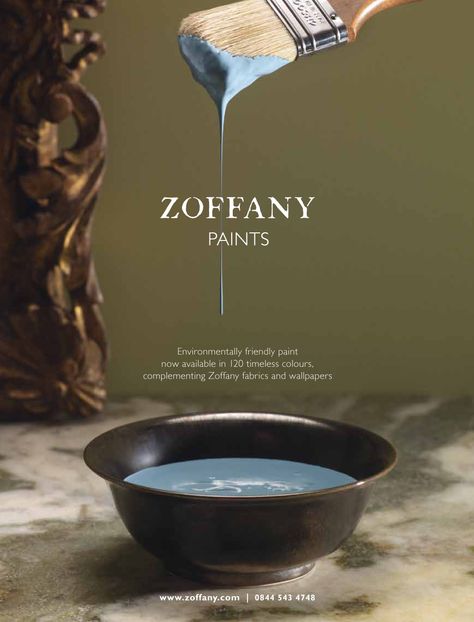 Zoffany Paint, Paint Colours, Kitchen Paint, Creative Ads, British Design, Wall Paint, Wall Colors, Paint Colors, Wall Painting