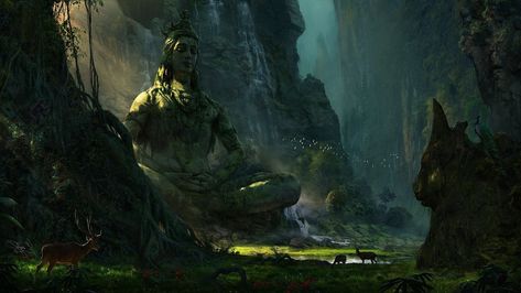 #Deer #Earth #lake #landscape #mountain #nature #Shiva #Statue #waterfall #1080P #wallpaper #hdwallpaper #desktop Angry Lord Shiva, Shiva Angry, 4k Desktop Wallpapers, Mahadev Hd Wallpaper, Hd Wallpapers For Laptop, Waterfall Wallpaper, Hd Wallpapers For Pc, Hanuman Hd Wallpaper, 8k Ultra Hd