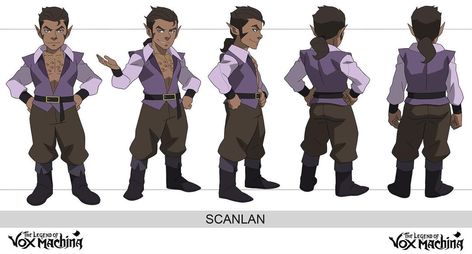 Scanlan Shorthalt, Phil Bourassa, The Legend Of Vox Machina, Legend Of Vox Machina, Western Anime, Animation Classes, Character Reference Sheet, Character Turnaround, Avatar Series