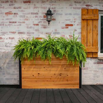 Large Planter Boxes, False Bottom, Rectangle Planters, Cedar Lumber, Cedar Planters, Wooden Planter, Wood Planter Box, Patio Planters, Tall Planters