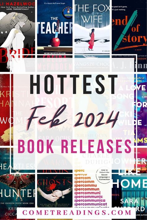 Discover the Hottest Book Releases of February  2024! From heart-pounding thrillers to swoon-worthy romance to thought-provoking literary fiction, these are the must-read books of the month. Book Lists Must Read, Celebrity Books, Historical Fiction Novels, Most Popular Books, The Best Books, What Book, Upcoming Books, Book Of The Month, Reading Challenge