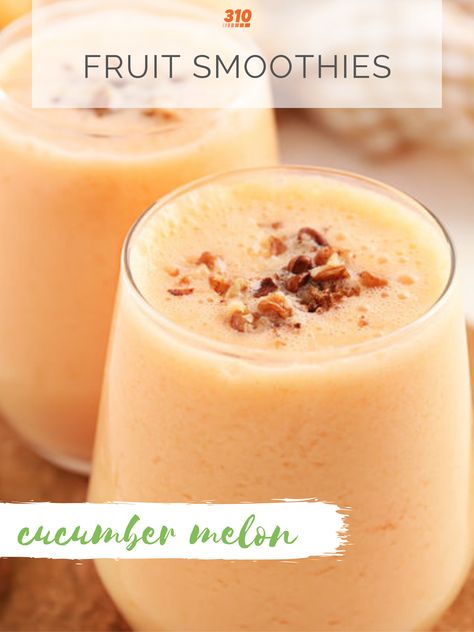 Cucumber Melon Smoothie, Melon Smoothie Recipes Healthy, Melon Smoothie Recipes, Honeydew Melon Smoothie, Frozen Fruit Smoothie Recipes, 310 Shake Recipes, Melon Smoothie, Frozen Fruit Smoothie, Cucumber Smoothie