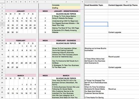 Editorial Calendar Template, Marketing Calendar Template, Business Mistakes, Excel Calendar Template, Content Calendar Template, Organizing Time Management, Excel Hacks, One Note Microsoft, Excel Calendar