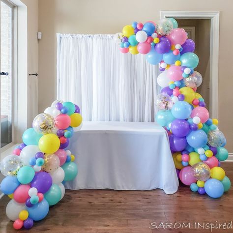 Peppa Pig Balloon Arch – SAROM INspired Peppa Birthday, Peppa Pig Balloons, Birthday Arch, Peppa Pig Birthday Party Decorations, Pig Balloon, Care Bears Birthday Party, Conservatory Ideas, Balloon Bouquet Diy, Unicorn Birthday Party Decorations