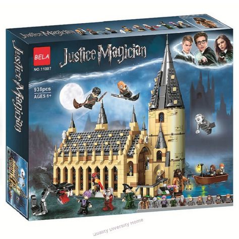 Harry Potter Hogwarts Great Hall Building Justice Magician Kit Harry Potter Age, Harry Potter Christmas Gifts, Harry Potter Advent Calendar, Harry Potter Lego, Harry Potter Castle, Hogwarts Great Hall, Lego Hogwarts, Lego Shop, Big Lego