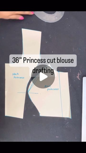 Price Cut Blouse Designs, Prince Cut Blouse Designs Latest, Princess Cut Blouse Design, Blouse Drawing, Sewing Paterns, Blouse Tutorial, Princess Cut Blouse, Fashionable Saree, Cut Blouse