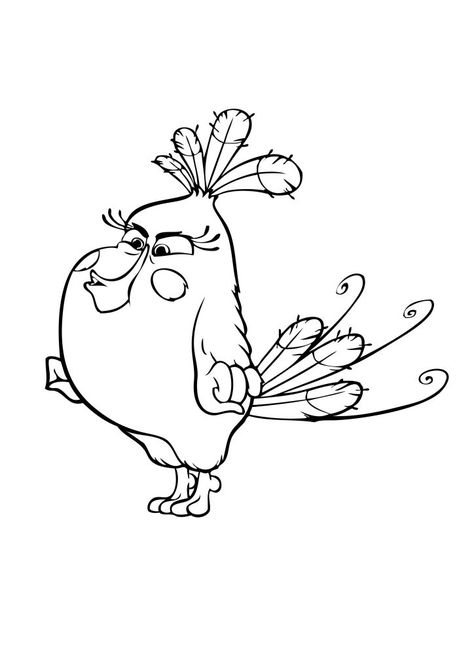 Angry Birds Tattoo Design, Angry Birds Matilda, Drawing Angry Birds, Angry Bird Coloring Pages, Angry Birds Movie Characters, Paint Sketches, Angry Bird Rock Painting, Bird Coloring Pages, Kids Discover