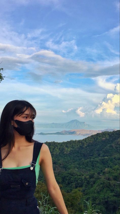 tags : tagaytay, taal view, outfit idea, overalls, ig post, denim, jeans, outfit, inspo, tank top, baby tee, necklace, pants, philippines Tagaytay Outfit, Tagaytay Outfit Ideas, Tagaytay View, Denim Jeans Outfit, Tagaytay, Instagram Quotes Captions, Fancy Bags, Ig Post, Jeans Outfit