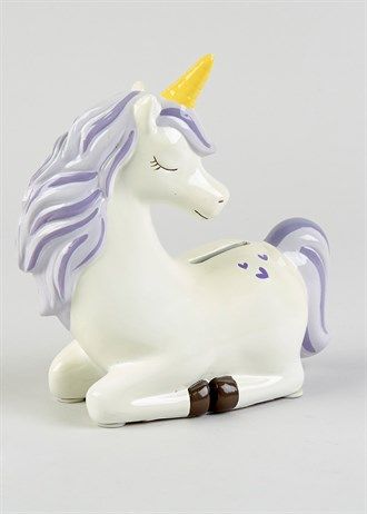 Unicorn Piggy Bank, Unicorn Purple, Purple Hearts, Thoughtful Christmas Gifts, Money Bank, Christmas Shop, Money Box, Pottery Painting, Ceramic Sculpture