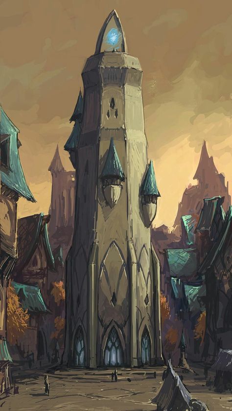 Wizards Tower Art, Mage Tower Concept Art, Fantasy Tower Art, Wizard Tower Art, Fantasy Tower Concept Art, Wizard Tower Concept Art, Wizards Tower, Mage Tower, Magic Tower