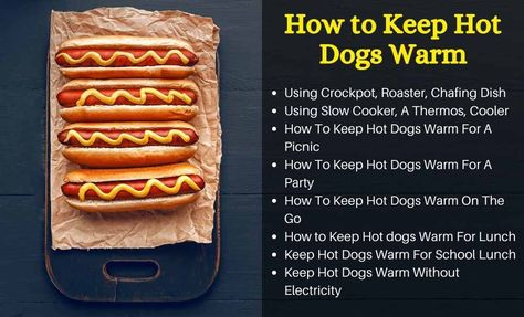 Like everyone else, I’ve struggled with cold hot dogs too. But instead of avoiding hot dogs altogether, I kept experimenting. Luckily, I found some amazing ways to keep hot dogs warm. So, in this ar Hot Dogs In Crock Pot, Ways To Cook Hot Dogs Ideas, How To Cook Hot Dogs In A Roaster, How To Cook Hot Dogs In Bulk, Elevated Hot Dogs, Cooking Hot Dogs In Bulk, Boiled Hot Dogs, Fried Hot Dogs, Wrapped Hot Dogs