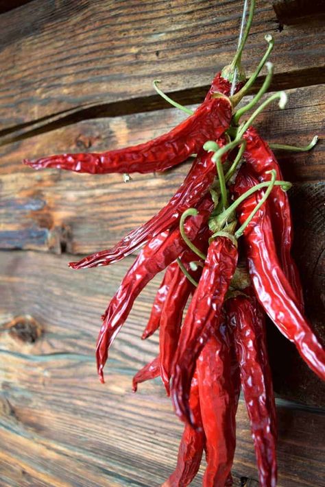 3 Easy Ways To Dry Hot Peppers Preserving Peppers, Pickled Hot Peppers, Dried Red Chili Peppers, Preserving Vegetables, Tabasco Pepper, Dried Chili Peppers, Dried Chillies, Dried Peppers, Winter Dishes