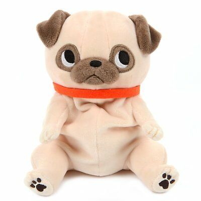 Pug Plush Toy Cute Stuffed Animal Plushie Standard Size Brown Dog Japan Amuse Pug Plush, Sewing Plush, Anjing Pug, Boo The Dog, Sew Baby, Glitter Face, Sparkling Eyes, French Bulldog Dog, Plush Bags