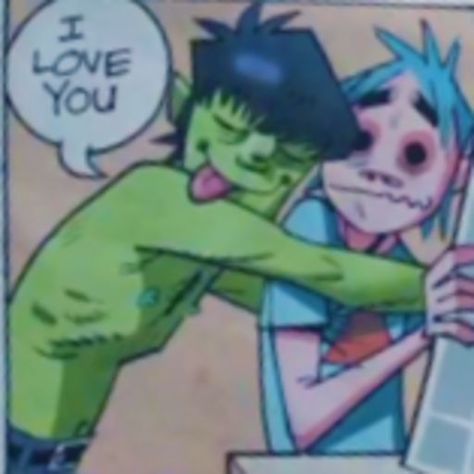 Why I Like Him, 2d And Murdoc, Gorillaz 2 D, Murdoc Gorillaz, Gorillaz Fan Art, Russel Hobbs, Bumpy Ride, Monkeys Band, Jamie Hewlett