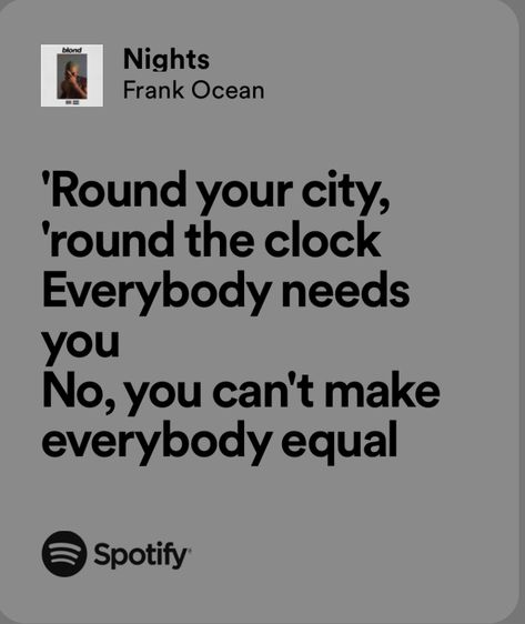 Frank Ocean Nights Lyrics, Nights Frank Ocean, Frank Ocean Lyrics, Oceans Lyrics, Frank Ocean Songs, Real Lyrics, Ocean Music, Nights Lyrics, Ocean At Night