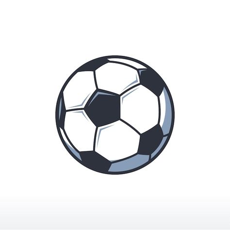 Soccer ball icon logo template football ... | Premium Vector #Freepik #vector #football-ball #soccer #soccer-ball #foot-ball Soccer App Icon, Soccer Ball Drawing, Soccer Icon, Football Vector, Ball Illustration, Soccer Legends, Ball Vector, Soccer Design, Ball Logo