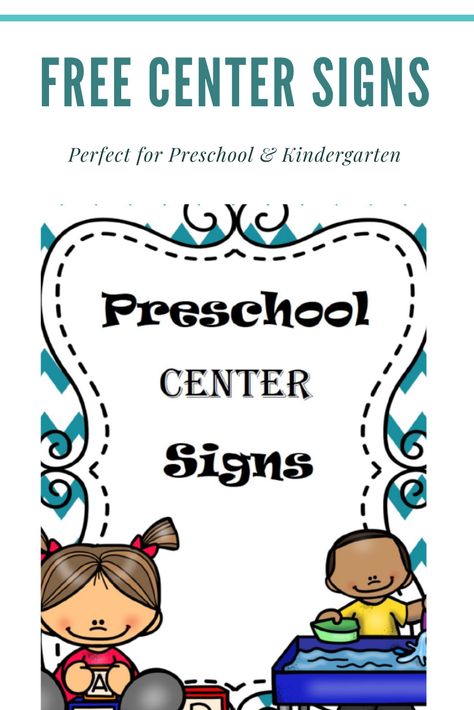 Make your life easier with this great FREEBIE!  Simply download and print these center signs to label you entire classroom quickly and easily. Center Tags For Preschool Free Printable, Preschool Centers Signs, Writing Center Signs Free Printable, Art Center Labels Free Printables, Prek Center Signs, Preschool Center Labels Free Printables, Free Printable Center Signs Preschool, Preschool Classroom Center Signs, Daycare Center Signs Free Printable