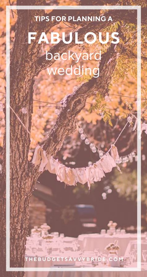 Planning to have your wedding at home? Don’t miss these backyard wedding tips for hosting a smooth and enjoyable event in your own backyard! Wedding Freebies, Wedding At Home, Wedding On A Budget, Wedding Planning Timeline, Ceremony Seating, Exclusive Wedding, Paper Fans, Twinkle Lights, Pull Off