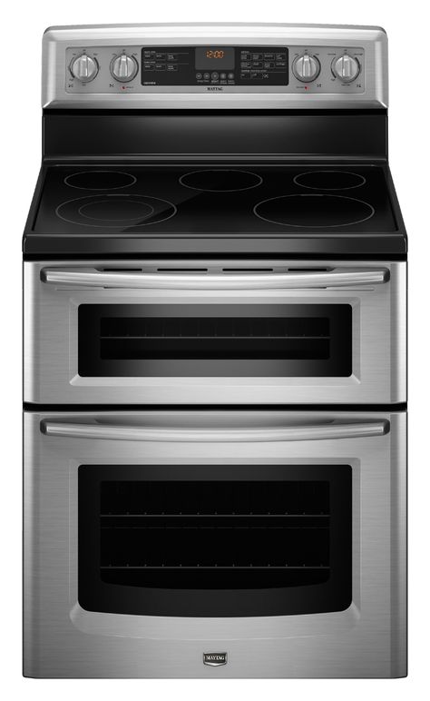 MET8665XS  Gemini® Electric Double Oven Range with Speed Heat™ Element .... for the cook in the house! Double Oven Gas, Freestanding Double Oven, Gas Range Double Oven, Double Oven Range, Single Oven, 5 Elements, Gas Oven, Kitchen Stove, Oven Range