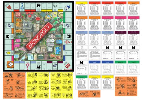 Contents : Monopoly Board With Classic City Theme, 28 Property Cards , 16 Chance Cards , 16 Community Chest Cards.  ALL RIGHTS RESERVED TO RESPECTIVE OWNER! Monopoly Printable, Monopoly Property Cards, Community Chest Cards, Monopoly Pieces, Custom Monopoly, Monopoly Cards, Harry Potter Monopoly, Bingo Card Template, City Theme